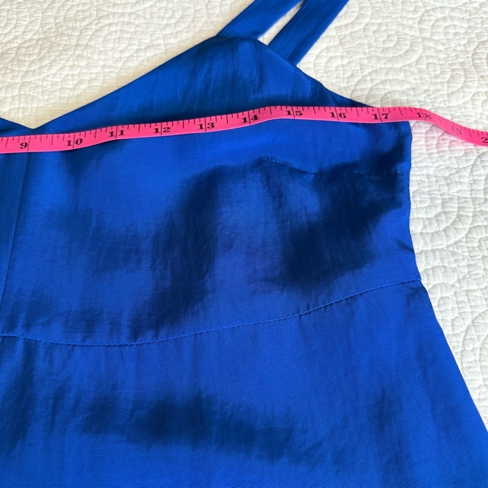 Wilfred Cobalt Blue V-Neck Midi Slip Dress - Picture 6 of 11